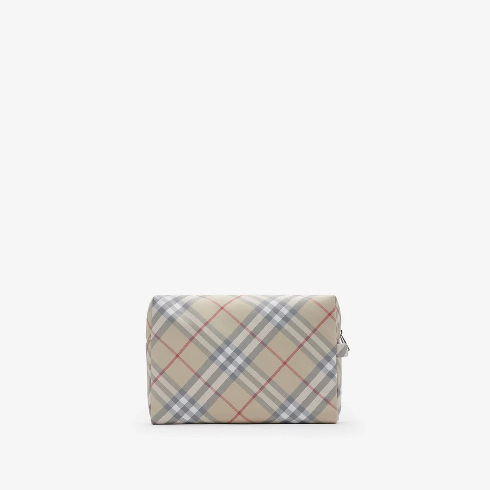 Check Baby Changing Pouch in Pale stone - Children | Burberry® Official