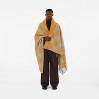 Check Wool Blanket in Light sage | Burberry® Official