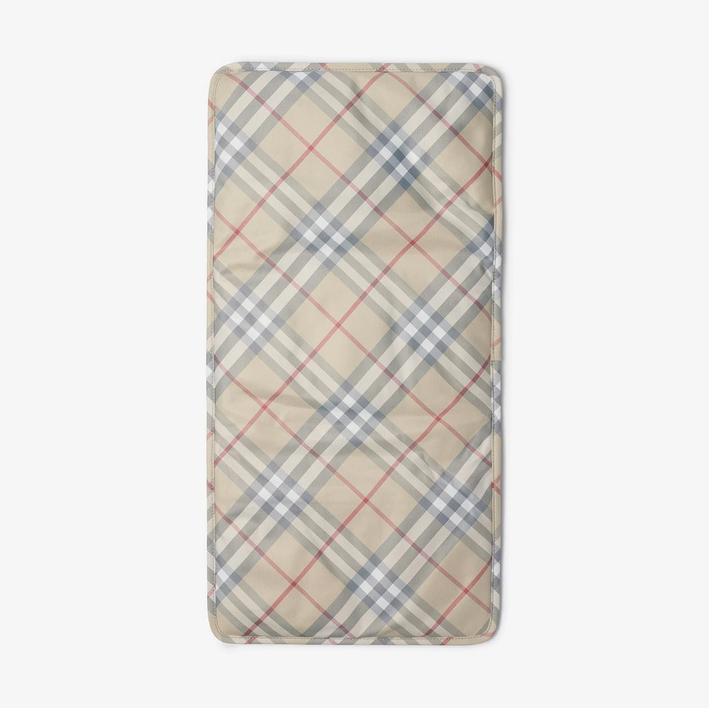 Check Baby Changing Pouch in Pale stone - Children | Burberry® Official