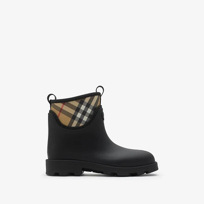 Rubber Marsh Stamp Low Boots​ in Black - Men | Burberry® Official