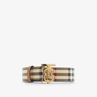 Check TB Belt in Archive beige/light gold - Women | Burberry® Official
