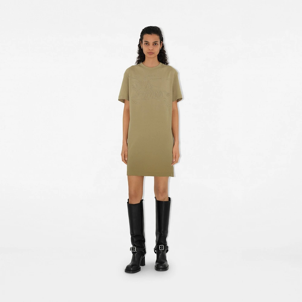 EKD Cotton T-shirt Dress in Hunter - Women | Burberry® Official