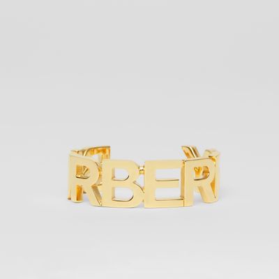 Gold-plated Logo Cuff Light - Women | Burberry® Official