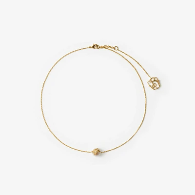 EKD Sphere Pearl Solitaire Necklace in Gold/pearl - Women | Burberry® Official