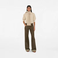 B Charm Wool Scarf in Sand | Burberry® Official