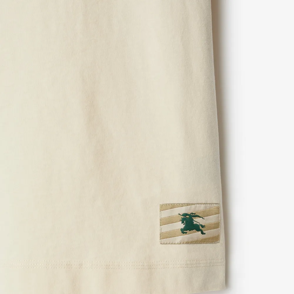 Cotton T-shirt in Soap - Women | Burberry® Official