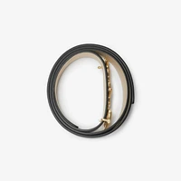 Reversible Leather Signature Belt in Black/soap - Women | Burberry® Official