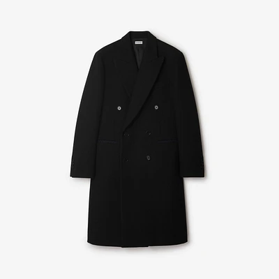 Wool Tailored Coat in Black - Men | Burberry® Official