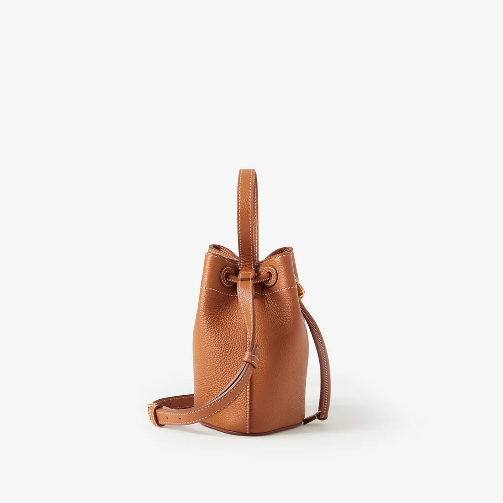 Mini TB Bucket Bag in Warm russet brown - Women, Leather | Burberry® Official