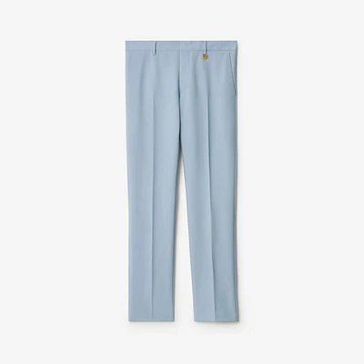 Wool Tailored Trousers in Gale - Men | Burberry® Official