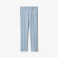 Wool Tailored Trousers in Gale - Men | Burberry® Official
