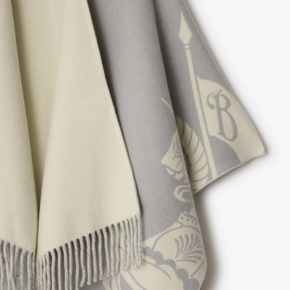 EKD Wool Cashmere Cape in Pigeon grey | Burberry® Official