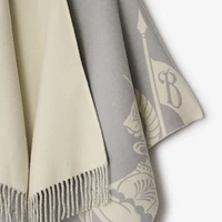 EKD Wool Cashmere Cape in Pigeon grey | Burberry® Official