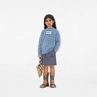 Check Tie Bag in Sand - Children | Burberry® Official