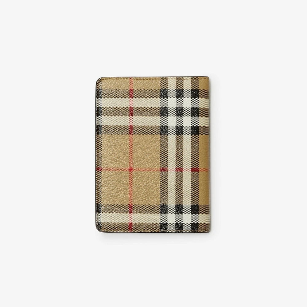 Check Passport Holder in Archive beige - Women | Burberry® Official