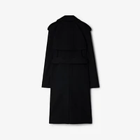 Cashmere Wrap Coat in Black - Women | Burberry® Official