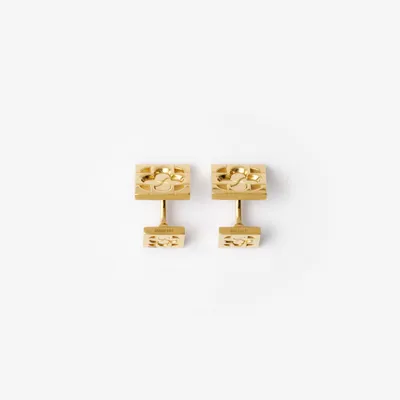 Rose Monogram Cufflinks in Gold - Men | Burberry® Official