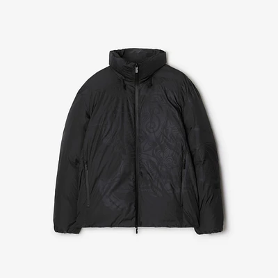 EKD Nylon Puffer Jacket in Charcoal - Men | Burberry® Official