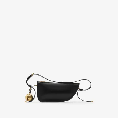 Mini Shield Sling Bag in Black - Women, Leather | Burberry® Official