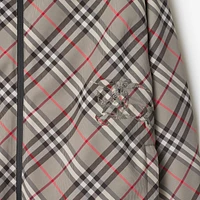 Reversible Check Jacket in Mauve grey - Men | Burberry® Official