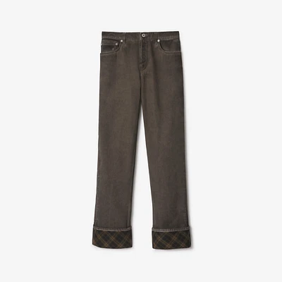 Denim Trousers in Cinder - Women