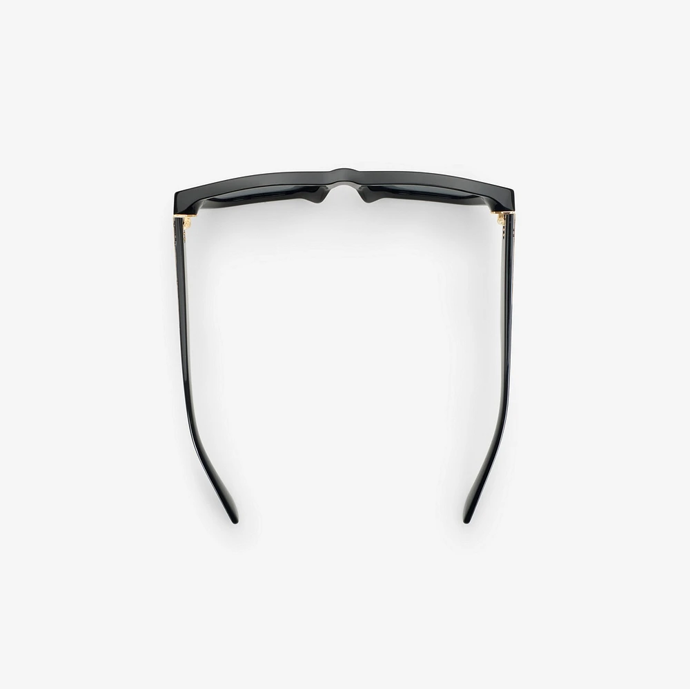 Inlaid Check Cat-eye Sunglasses​ in Black - Women | Burberry® Official