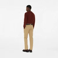 Cotton Chinos in Flax beige - Men | Burberry® Official