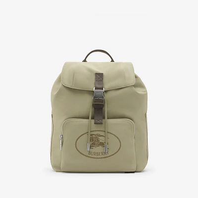 Orkney Flap Backpack in Light hunter - Men, Nylon, Technical | Burberry® Official