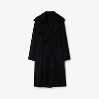 Cashmere Wrap Coat in Black - Women | Burberry® Official