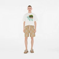 Check Shorts in Flax - Men | Burberry® Official