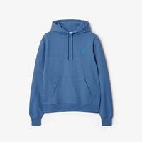 EKD Badge Cotton Hoodie in Pool - Men | Burberry® Official