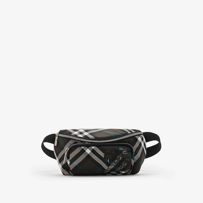 Small Check Belt Bag in Snug - Men, Nylon | Burberry® Official
