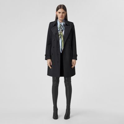 The Mid-length Chelsea Heritage Trench Coat Midnight - Women | Burberry United States
