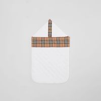 Vintage Check-lined Quilted Cotton Baby Nest in White - Children | Burberry® Official
