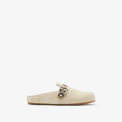 Suede Urchin Clogs in Bake - Men | Burberry® Official