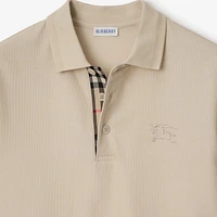 Cotton Polo Shirt in Clam - Men | Burberry® Official