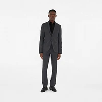 Wool Tailored Jacket in Rock grey - Men | Burberry® Official