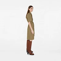 Check Cotton Shirt Dress in Light sage - Women | Burberry® Official