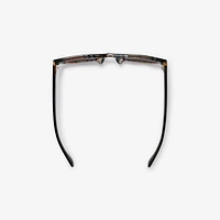 Check Square Sunglasses in Black/check | Burberry® Official