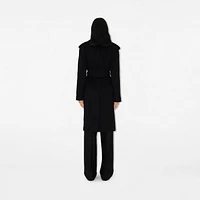 Cashmere Wrap Coat in Black - Women | Burberry® Official