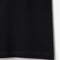 Cotton Polo Shirt in Black - Men | Burberry® Official