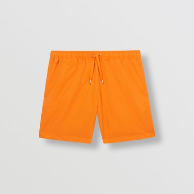 Monogram Motif Swim Shorts Bright Orange - Men | Burberry® Official