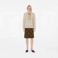 Check Label Cashmere Scarf in Nutmeg | Burberry® Official