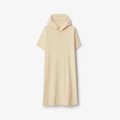 Cotton Towelling Dress in Calico - Women | Burberry® Official