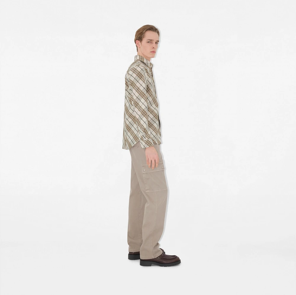 Regular Fit Check Cotton Shirt - Men | Burberry® Official