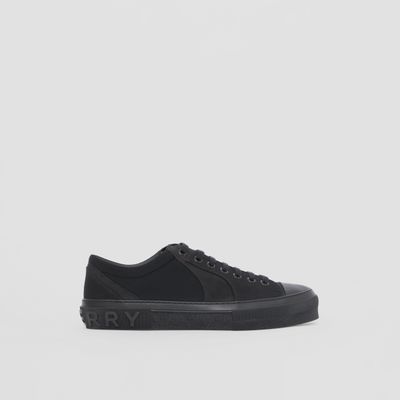 Cotton Blend Sneakers Black - Men | Burberry® Official