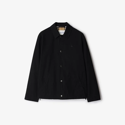 Gabardine Coach Jacket in Black - Men | Burberry® Official