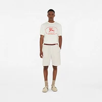 Towelling Shorts in Chalk white - Men | Burberry® Official