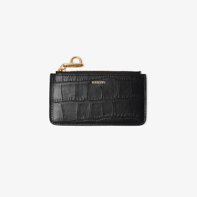 Rocking Horse Zip Card Case​ in Black - Women | Burberry® Official