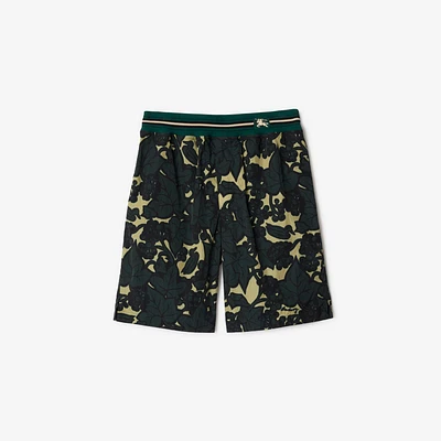 Ivy Nylon Shorts in Jungle - Men | Burberry® Official
